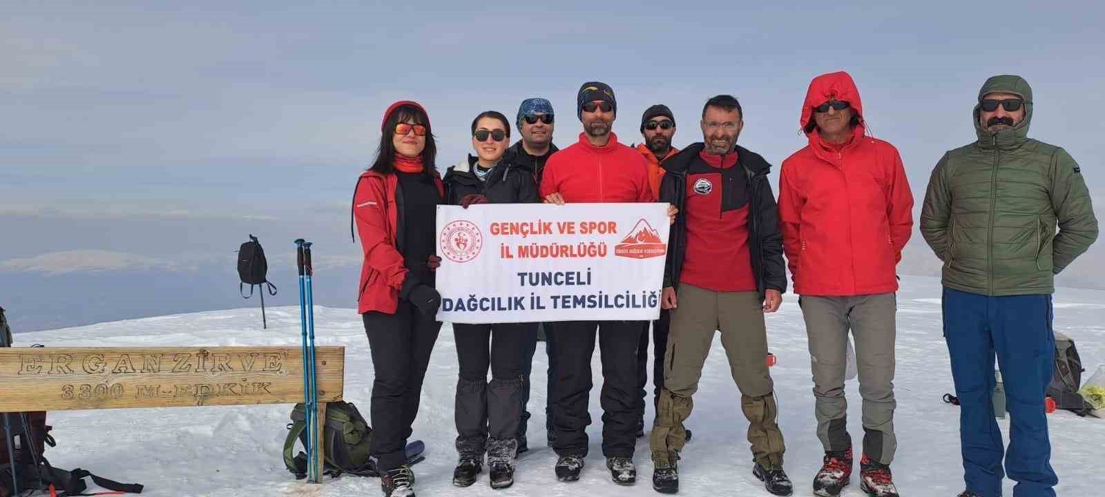 8 Mart için Ergan Dağı’na tırmanış gerçekleştirildi
