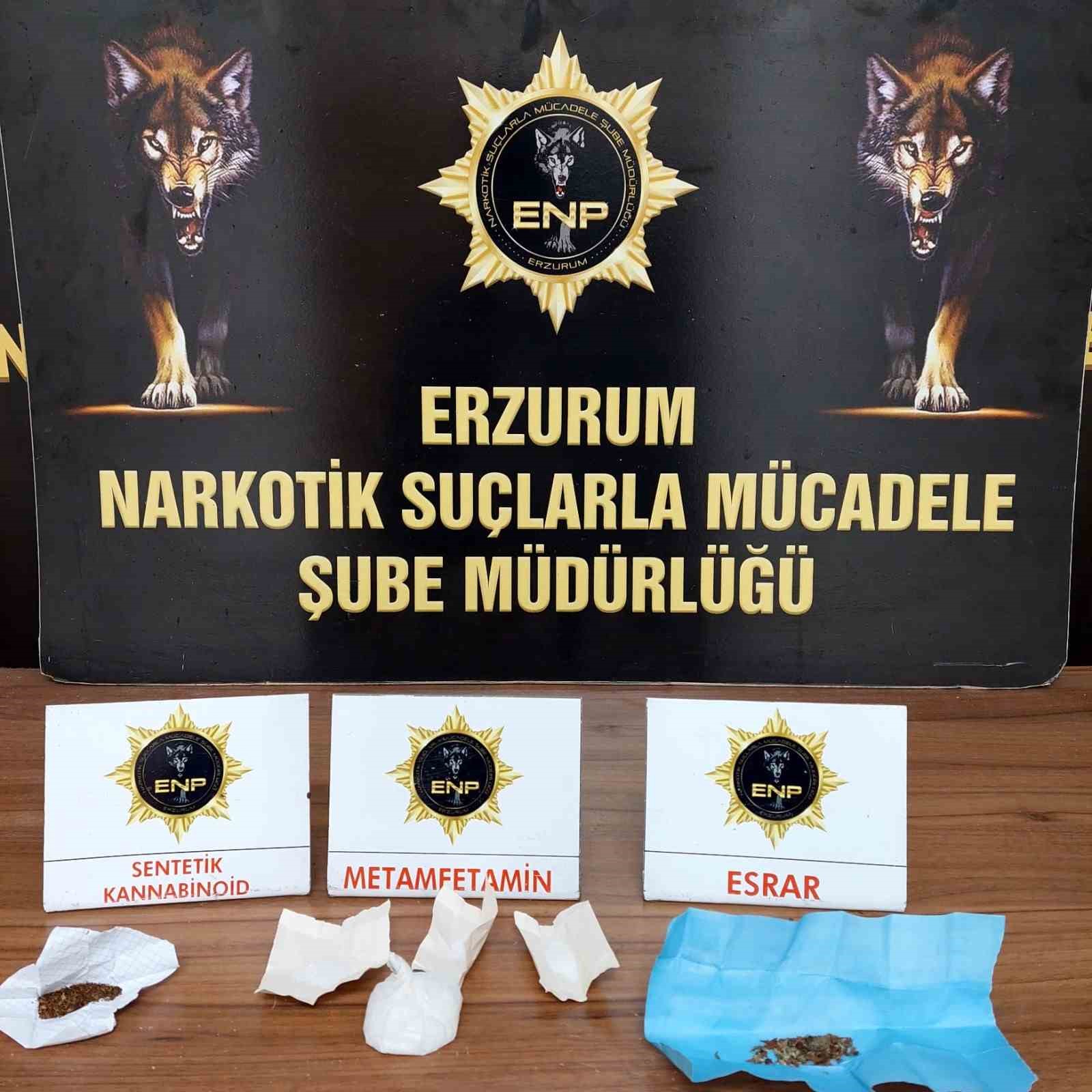 Erzurum’da uyuşturucu operasyonu; 4 şüpheli tutuklandı
