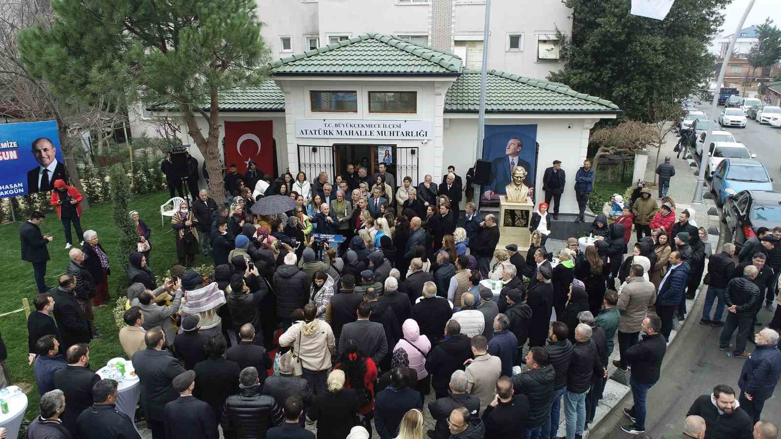 Büyükçekmece’de Atatürk Mahalle muhtarlığı törenle açıldı