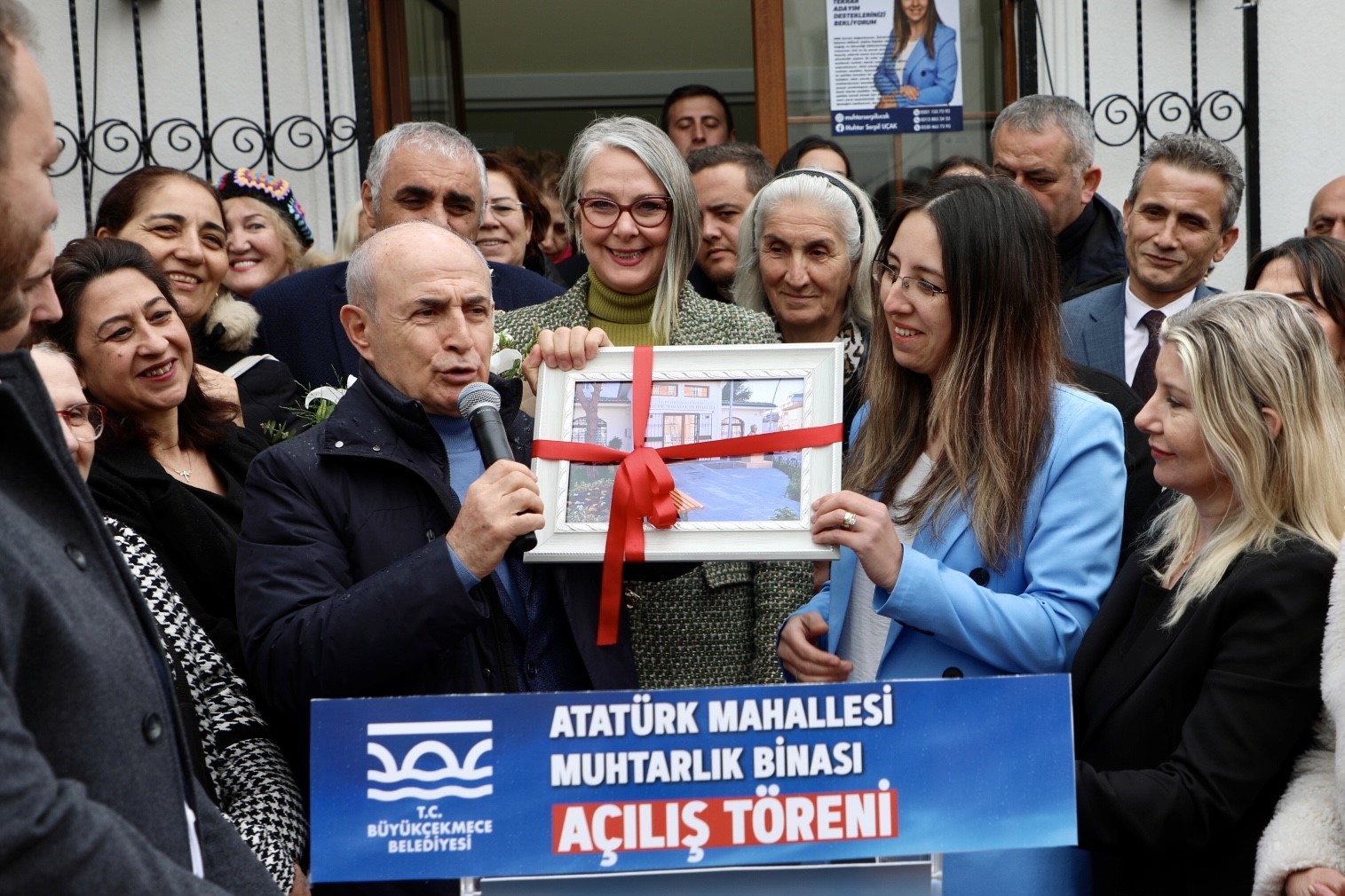 B&uuml;y&uuml;k&ccedil;ekmece&rsquo;de Atat&uuml;rk Mahalle muhtarlığı t&ouml;renle a&ccedil;ıldı
