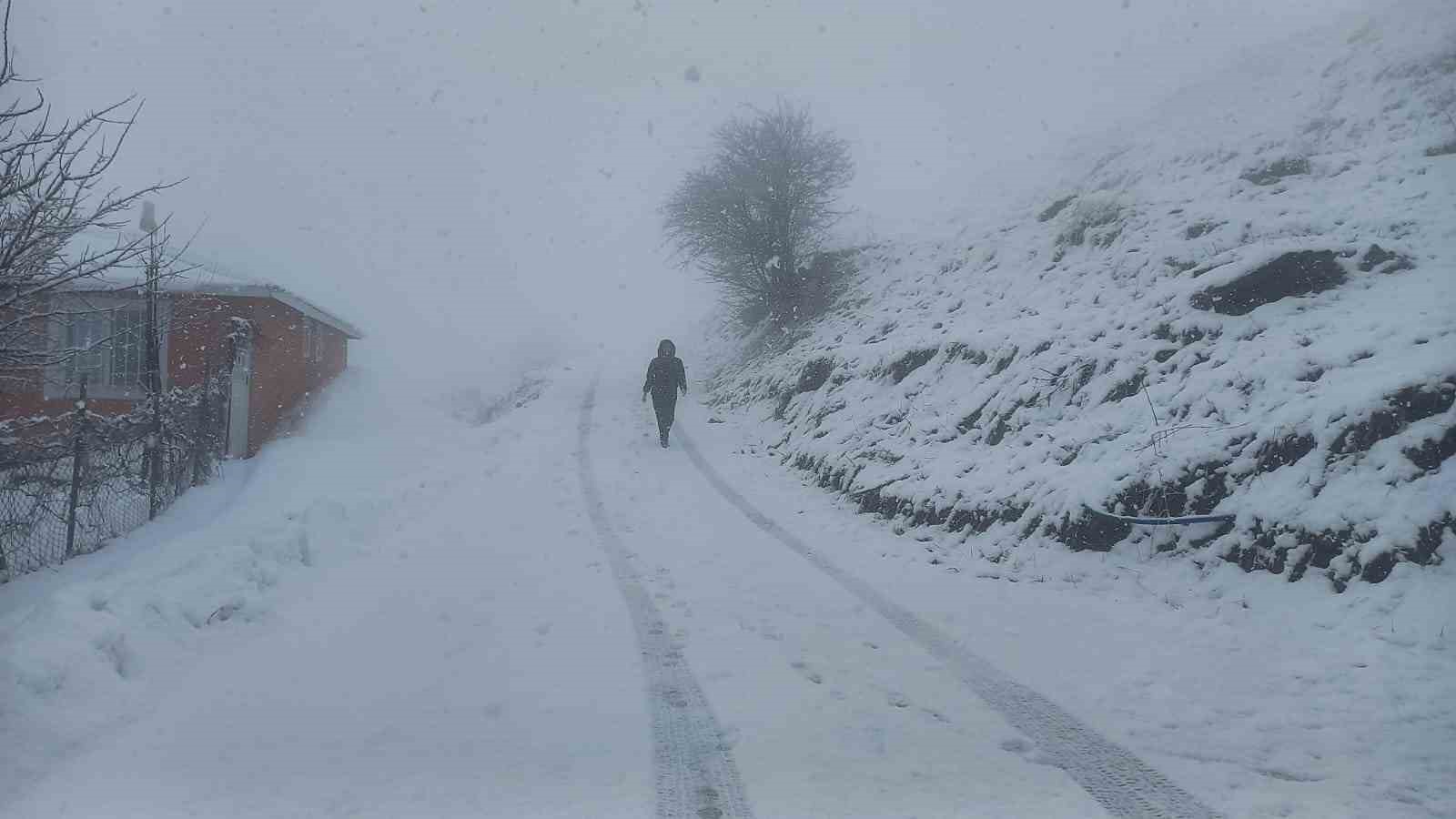 Tunceli’nin yüksek kesimlerinde kar yağışı etkili olmaya başladı