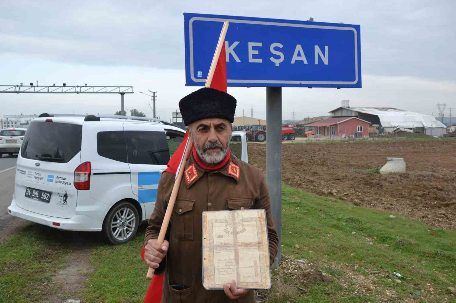 "Torundan Dedeye Vefa Y&uuml;r&uuml;y&uuml;ş&uuml;" Keşan&rsquo;a ulaştı

