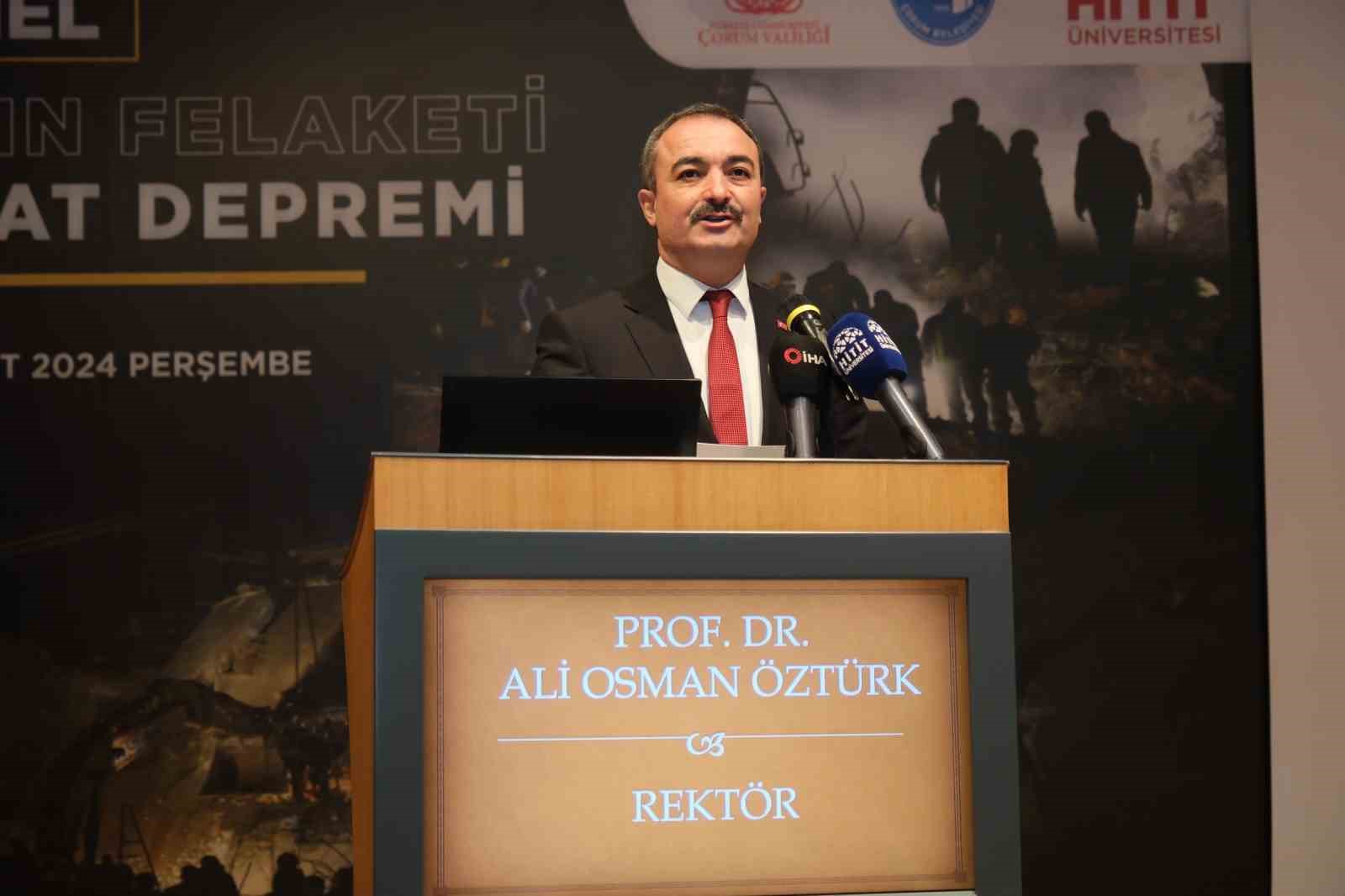 Çorum’da “6 Şubat Asrın Felaketi” paneli