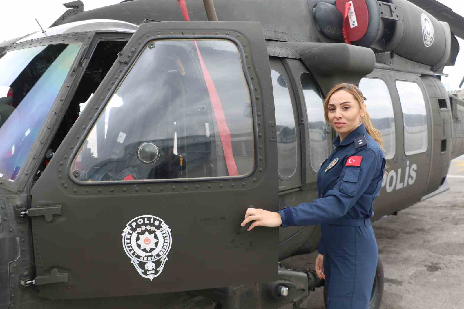 Türk Polis Teşkilatı’nın kadın pilotu 6 yıldır gökyüzünün asayişini sağlıyor
