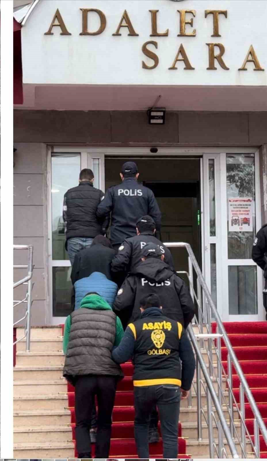 Gölbaşı’nda 4 hırsızlık zanlısı tutuklandı