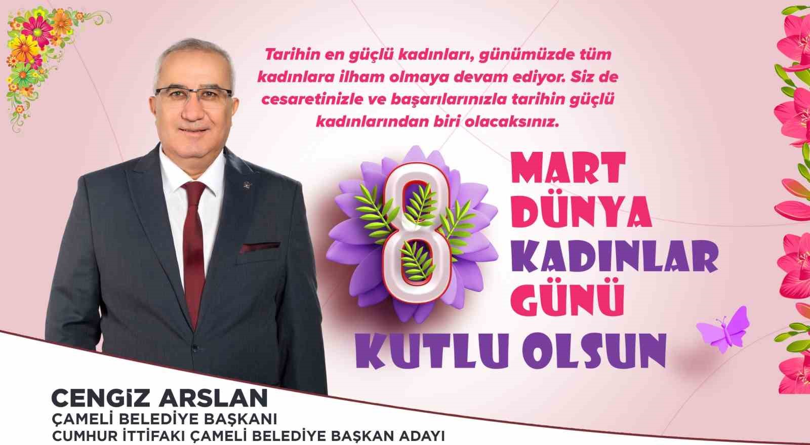 Başkan Arslan; “Kadınlarımız ailenin ve toplumun merkezindedir”