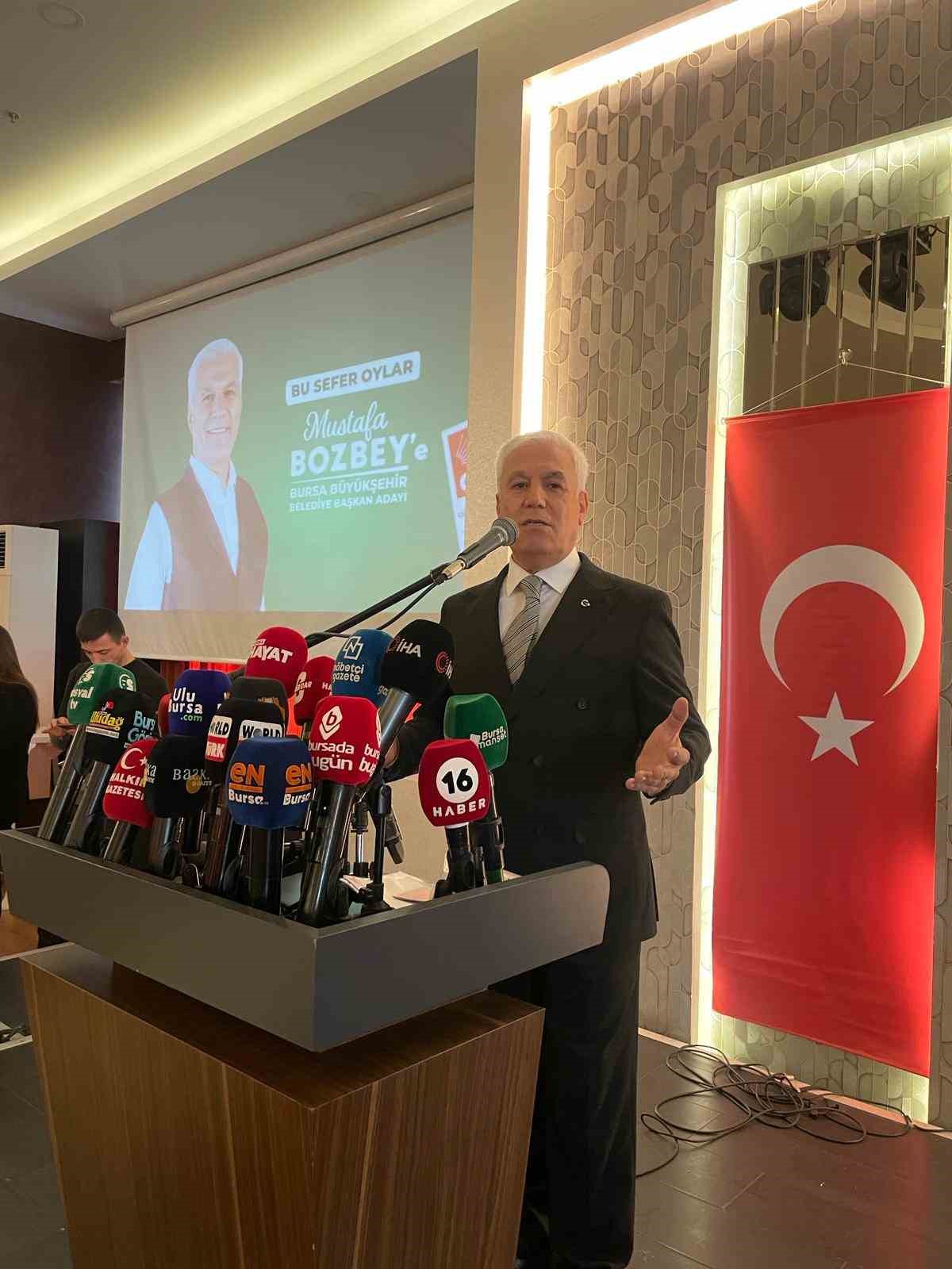 CHP Bursa B&uuml;y&uuml;kşehir adayı Mustafa Bozbey: "Bursa Kent Anayasası&rsquo;nı yaparak işe başlayacağız"
