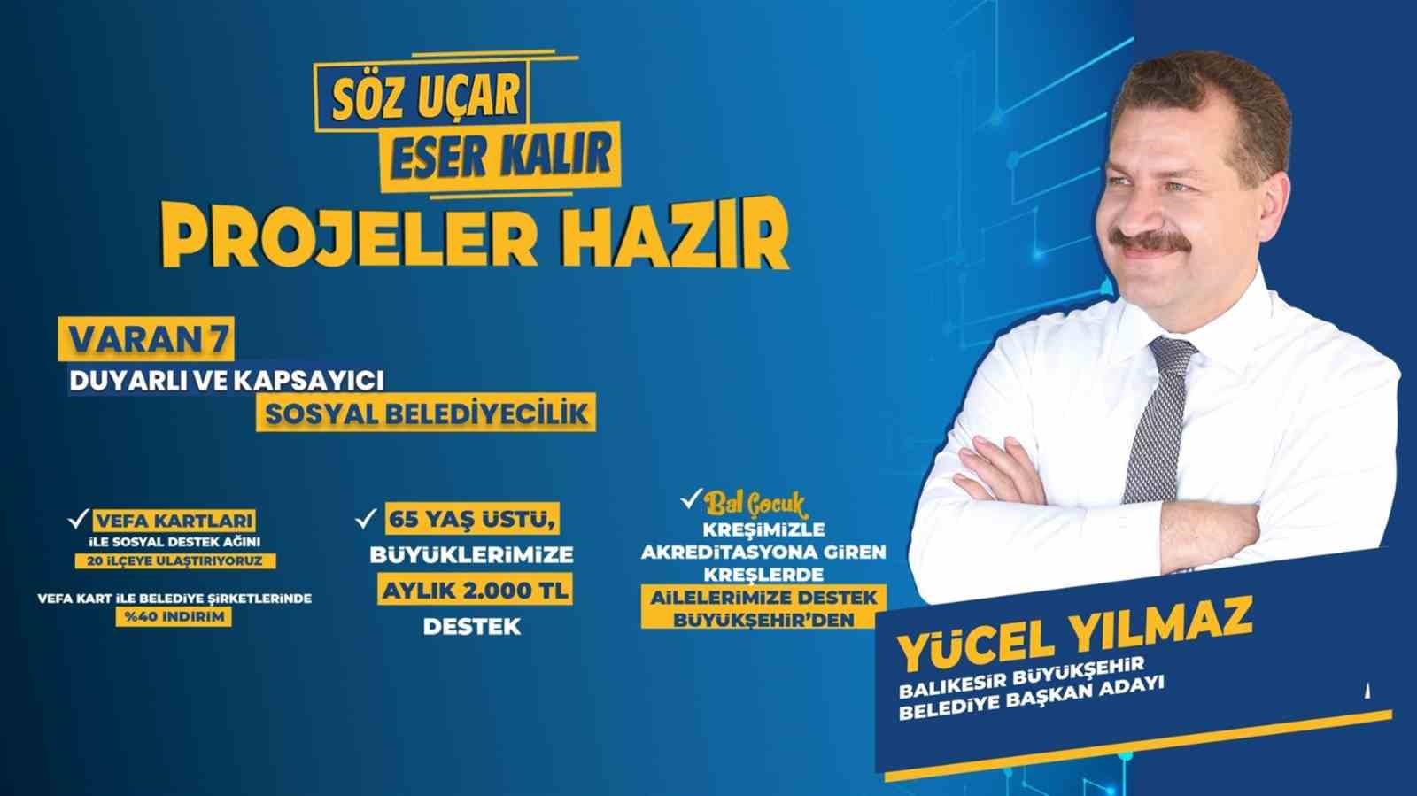 Balıkesir Büyükşehir Belediye Başkan Yücel Yılmaz’dan 100 yeni proje