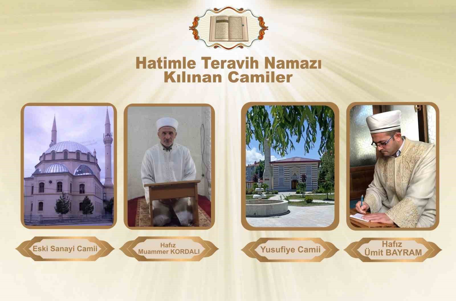 Bayburt’ta 4 camide teravih namazı hatimle kılınacak