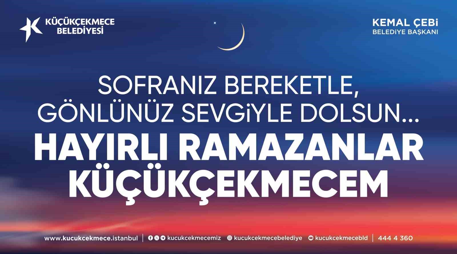 K&uuml;&ccedil;&uuml;k&ccedil;ekmece on bir ayın sultanı Ramazan&rsquo;a hazır
