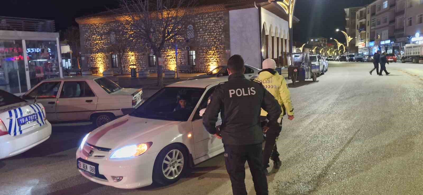 Alaca polisinden huzur ve asayiş uygulaması
