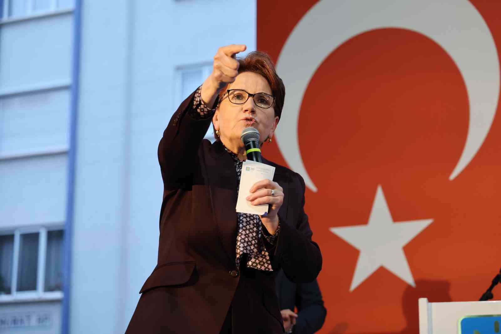 İYİ Parti Genel Başkanı Akşener Aksaray’da destek istedi