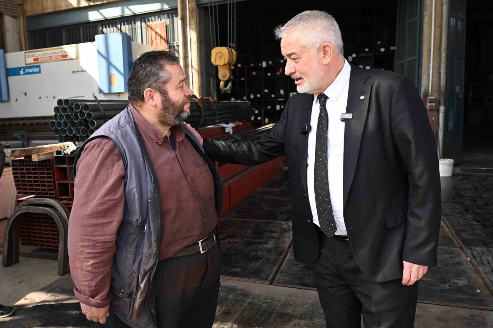 Başdeğirmen sanayi esnafıyla bir araya  geldi
