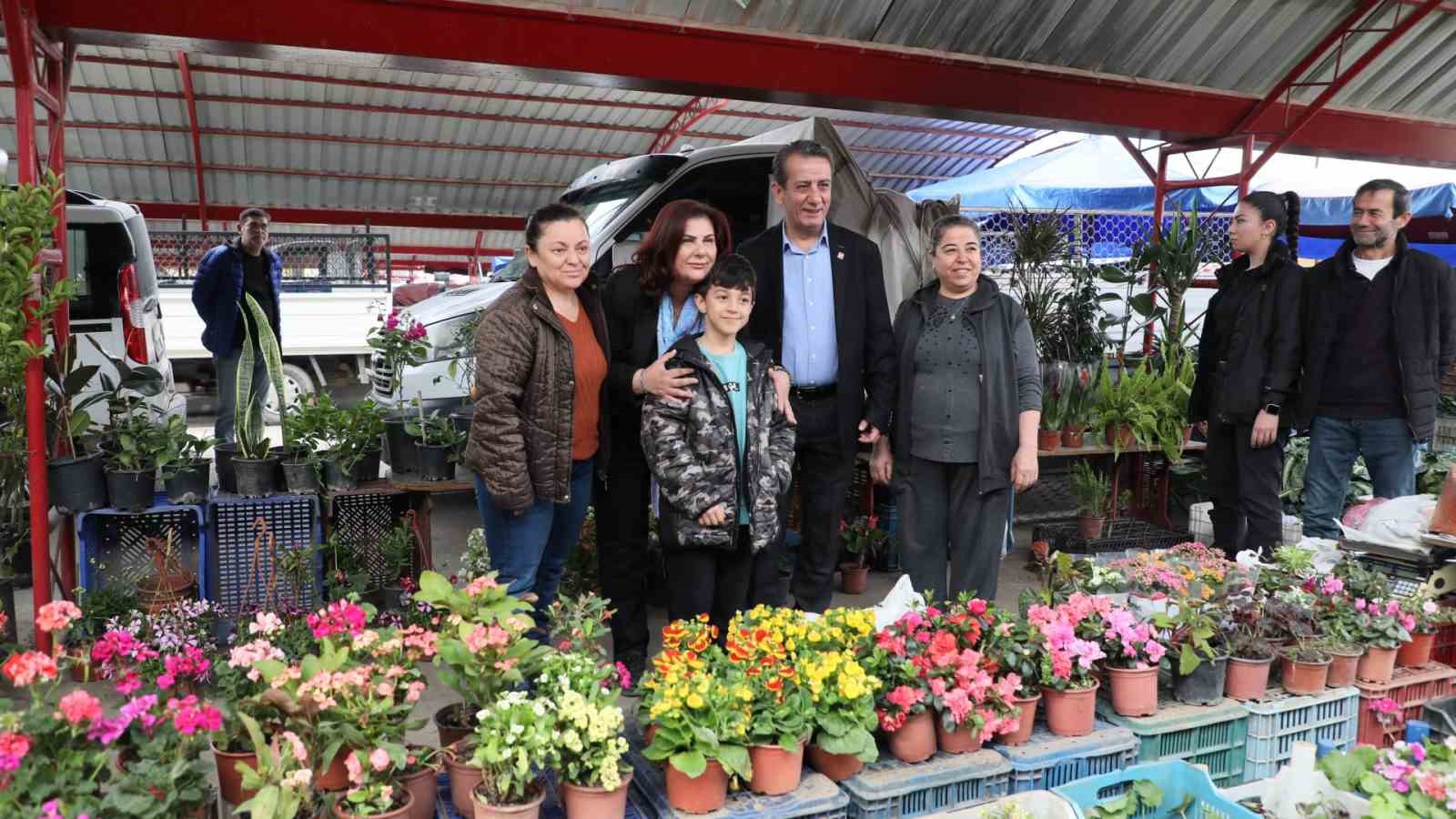 Efeler Belediye Başkan Adayı Yetiştin’den pazar ziyareti