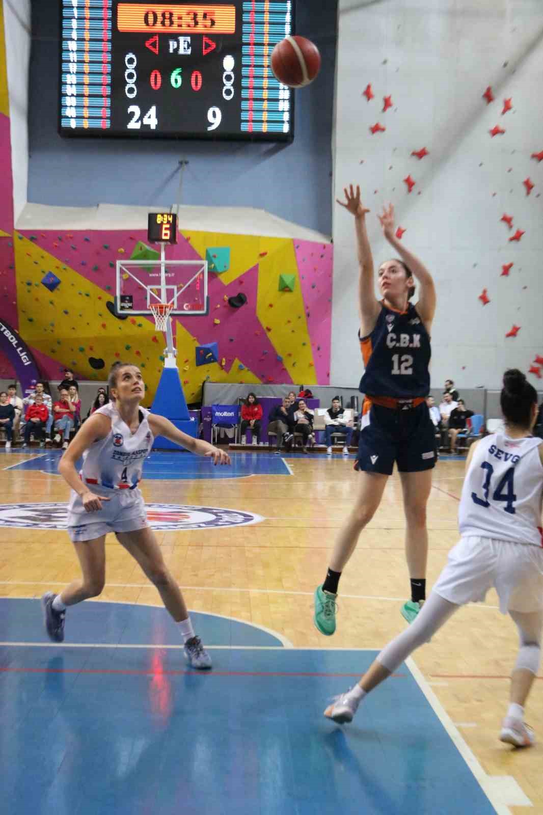 Türkiye Kadınlar Basketbol Ligi: Zonguldak Spor Basket 67: 75 - ÇBK Gelişim: 49