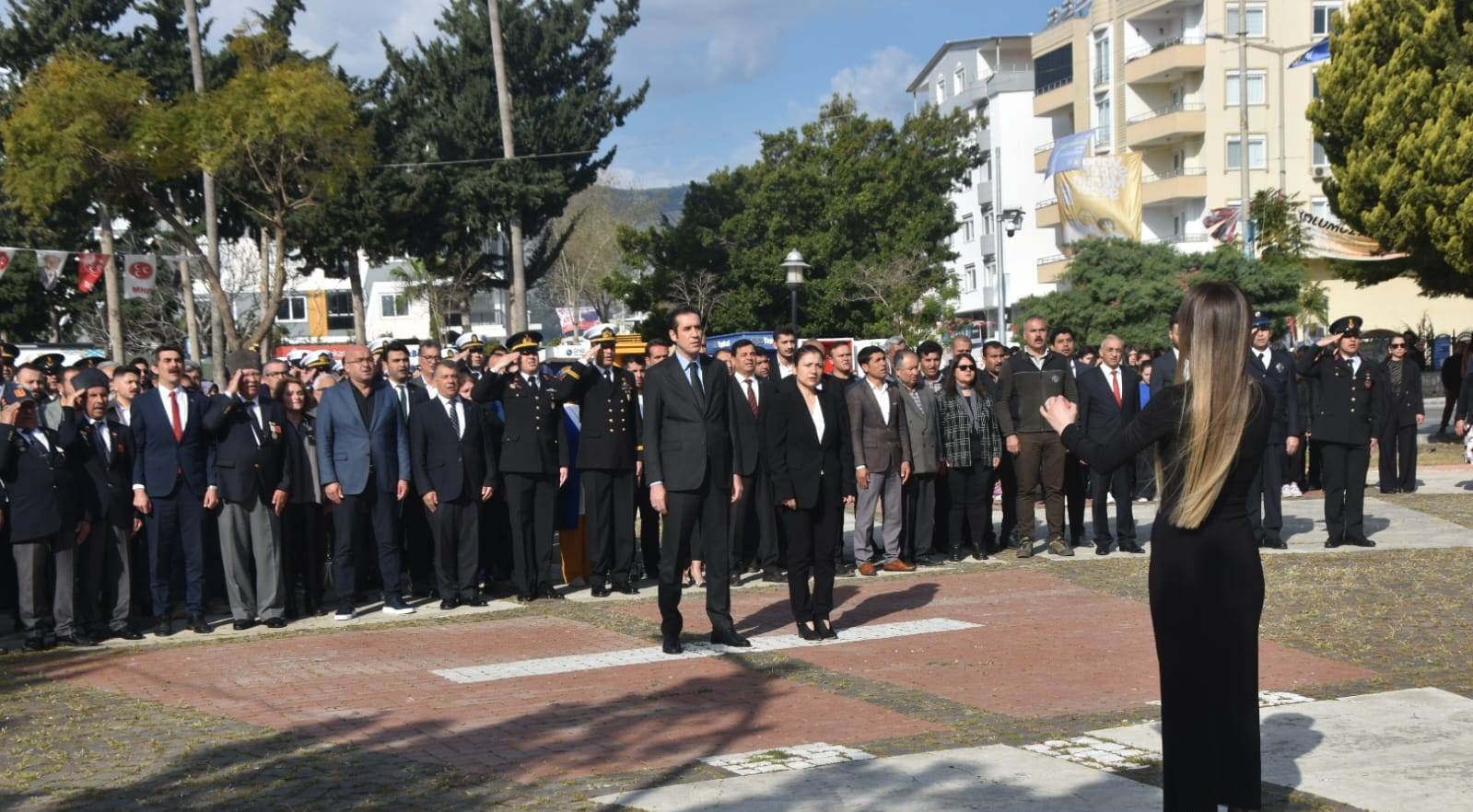 Çanakkale Zaferinin yıl dönümü Bozyazı’da törenle kutlandı