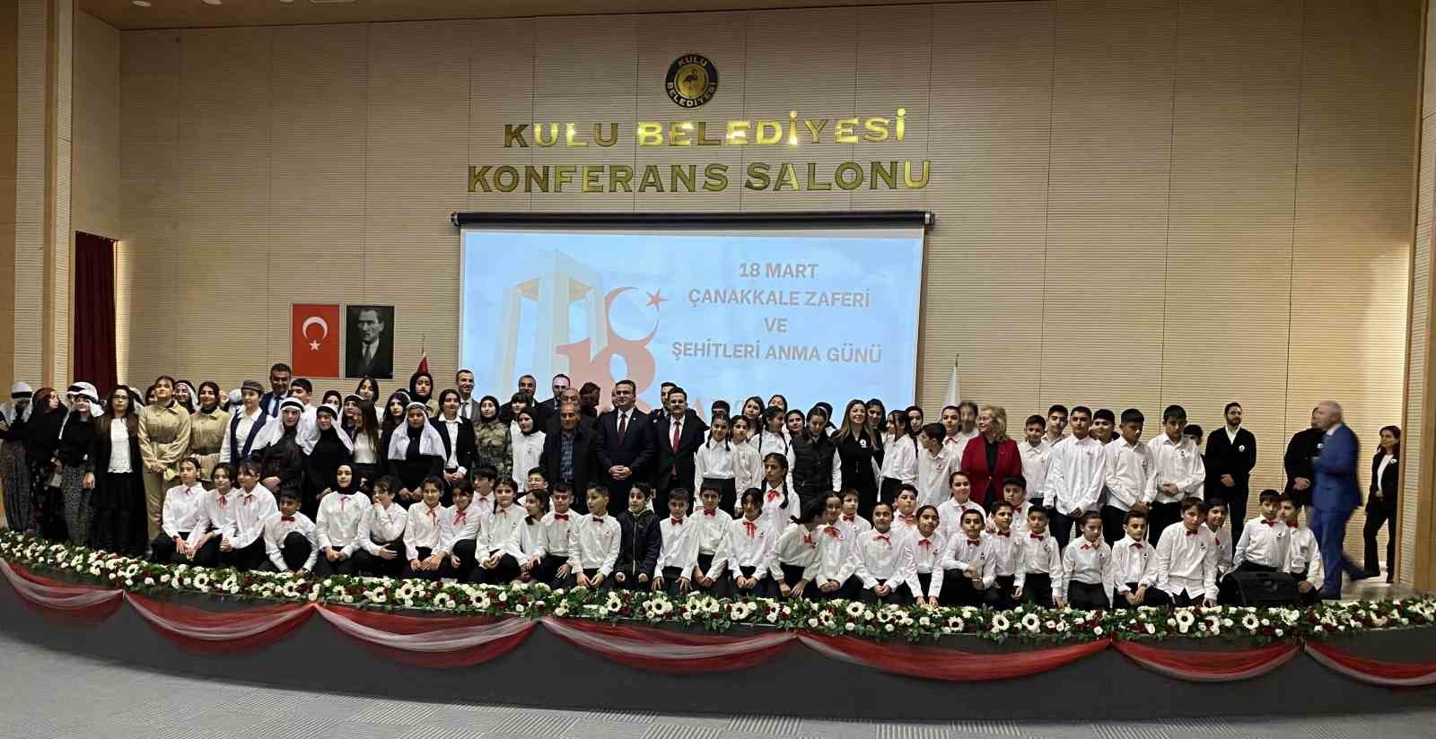 Kulu&rsquo;da &Ccedil;anakkale Zaferi ve şehitler unutulmadı
