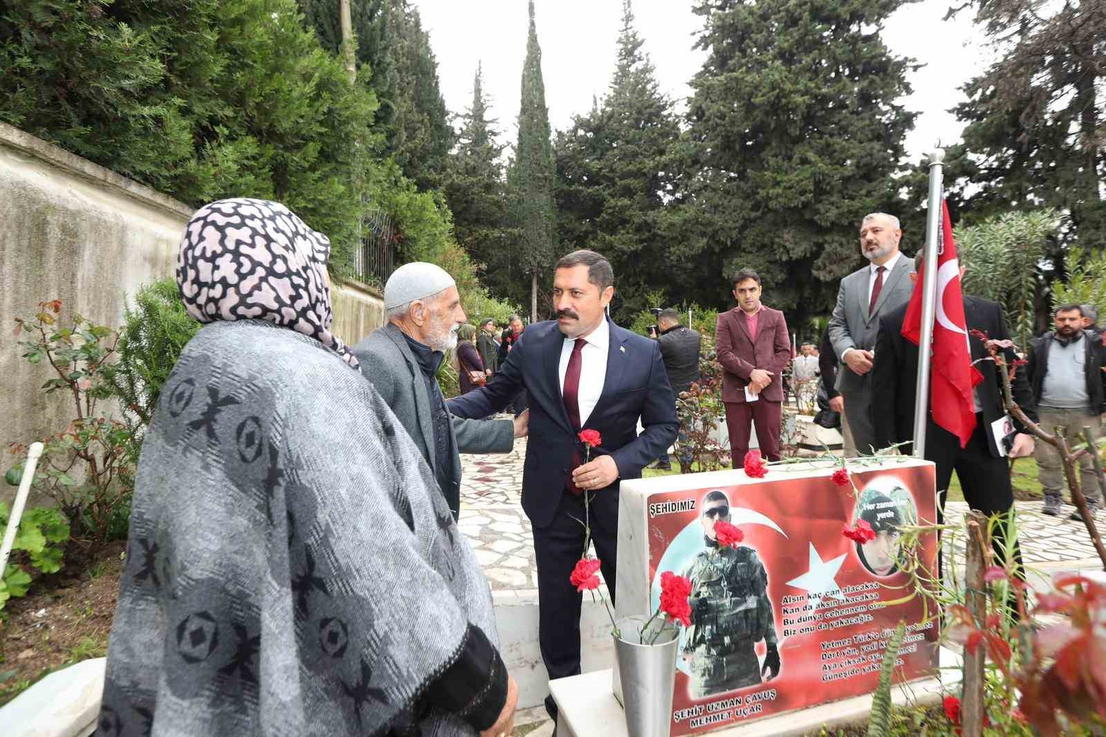 Hatay şehitliğinde hüzün
