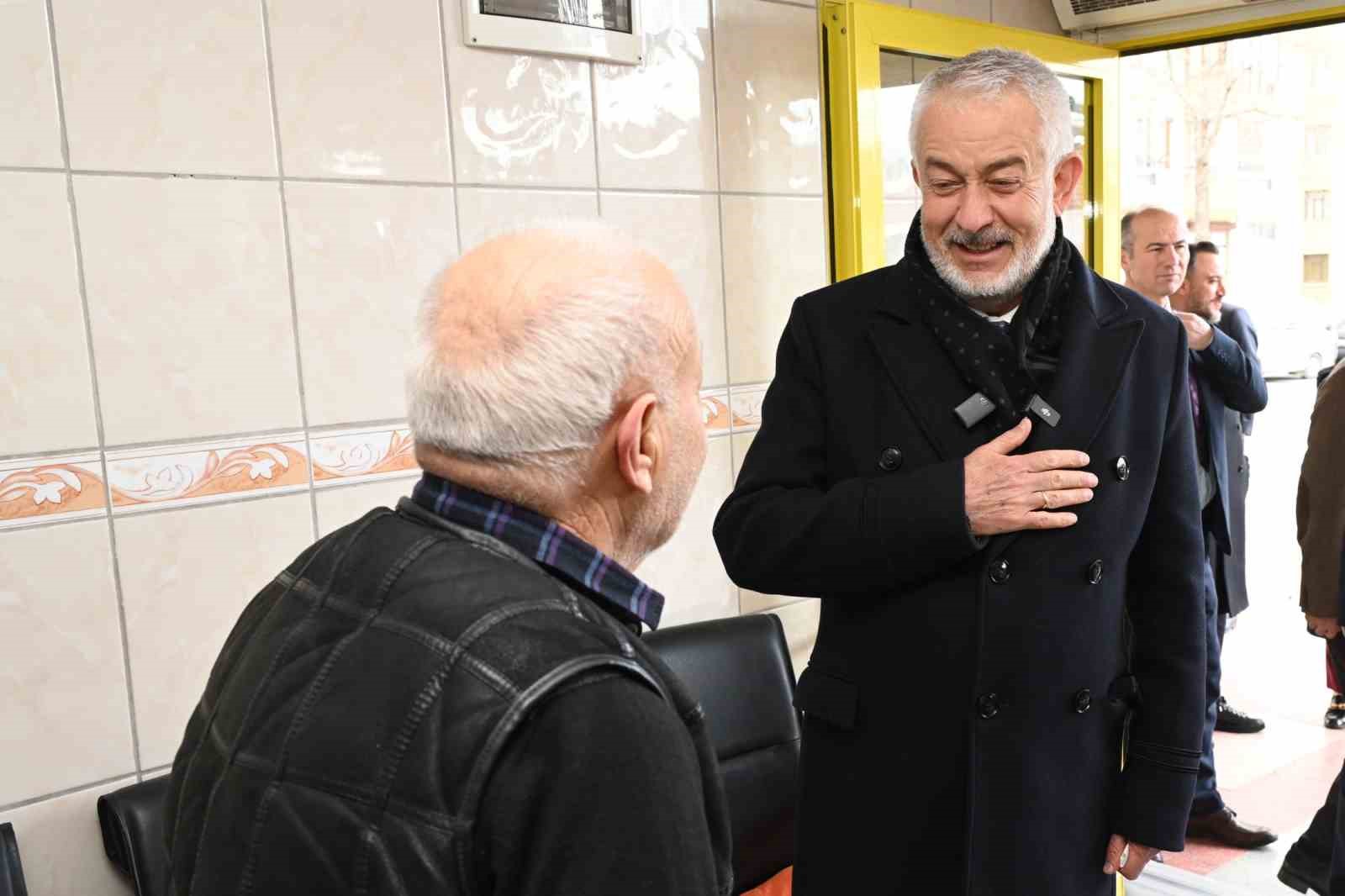 Başkan Başdeğirmen Köy Garajı esnafına projelerini anlattı
