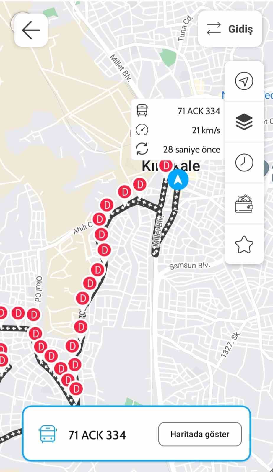 Kırıkkale’de "otobüsüm nerede" uygulaması başladı
