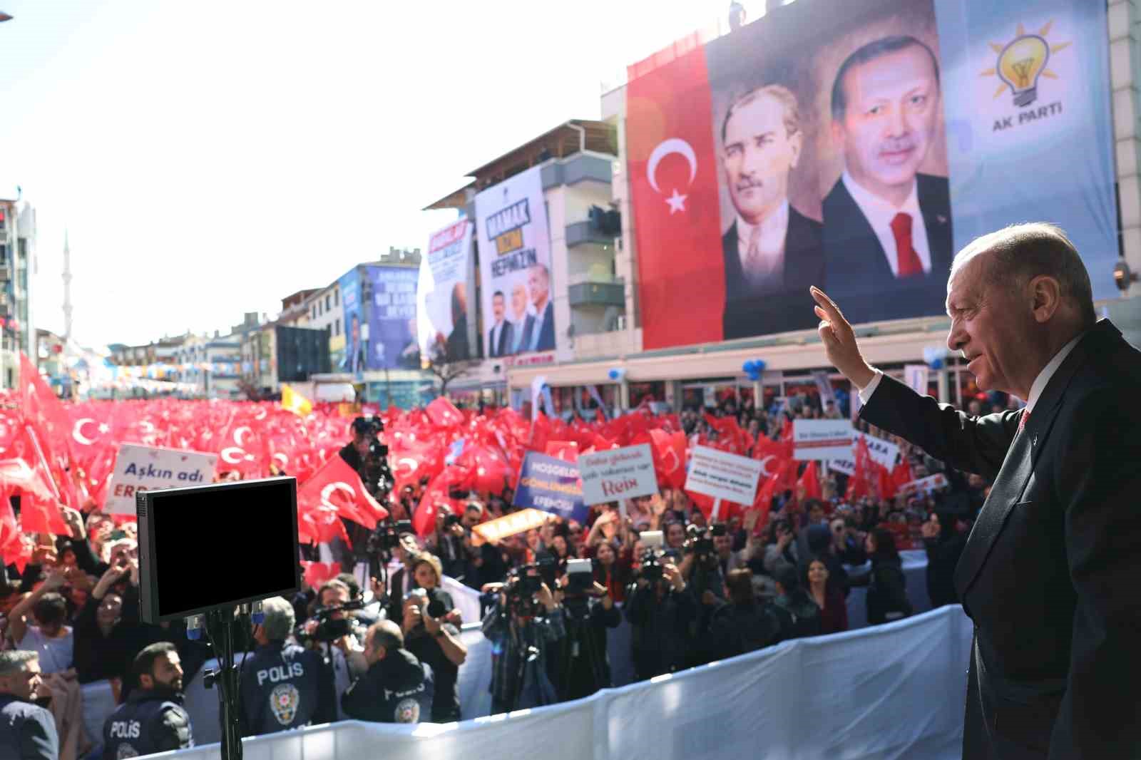 Cumhurbaşkanı Erdoğan: &quot;14-28 Mayıs seçimlerinde olduğu gibi 31 Mart öncesinde de siyasi rekabeti siyasi husumete dönüştürmeye çalışanlar var&quot;