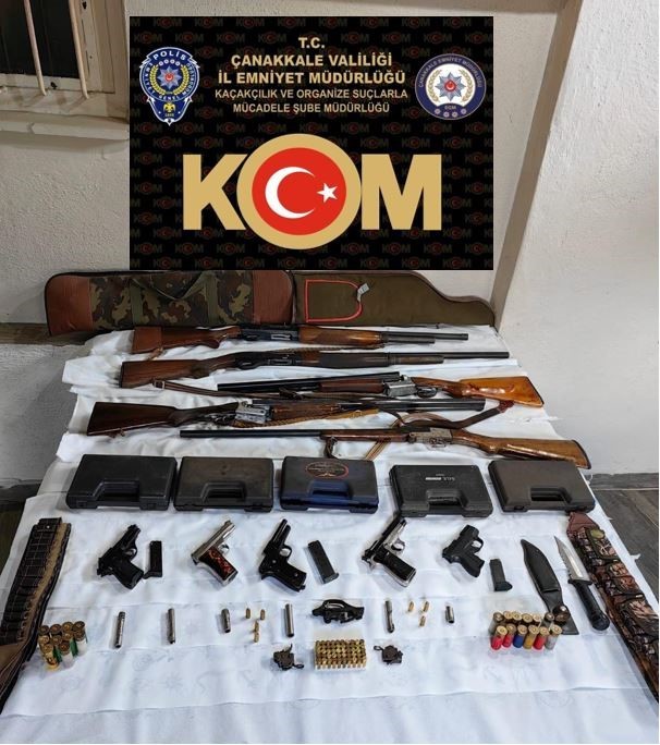 Çanakkale’de silah imalathanesine operasyon