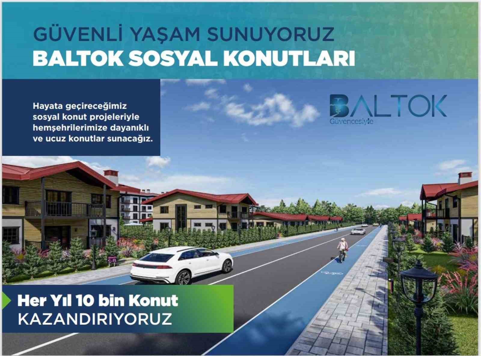 Balıkesir B&uuml;y&uuml;kşehir Belediyesi 10 bin yeni konut yapacak
