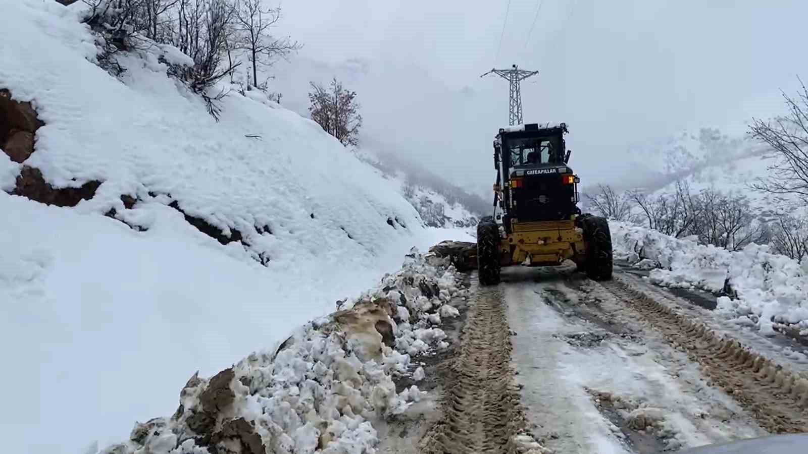 Şırnak’ta kar yağışı hayatı olumsuz etkiledi