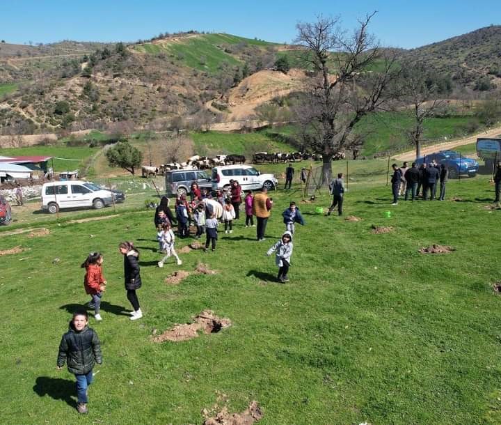Sarıgöl’de 400 fıstık çamı toprakla buluştu
