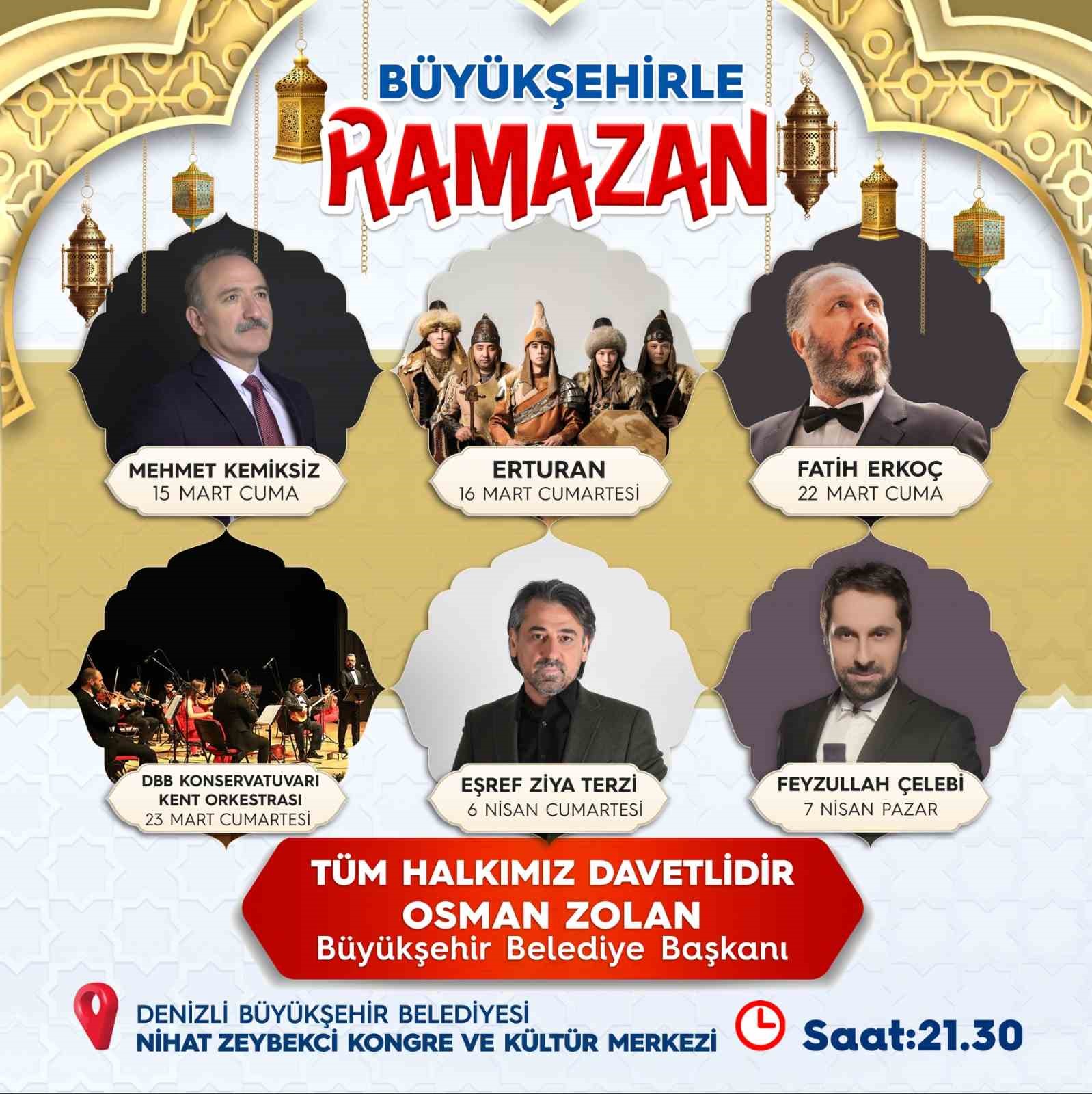 Ünlü sanatçı Fatih Erkoç Denizlililer için sahne alacak