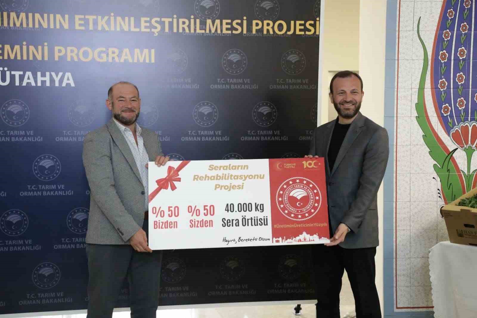 K&uuml;tahya&rsquo;da &ccedil;ift&ccedil;ilere tohum desteği

