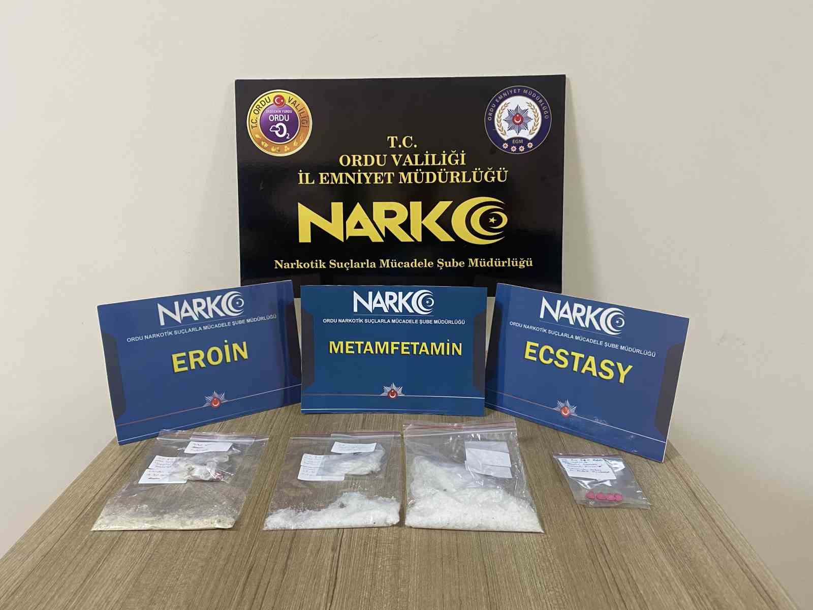 Ordu’da uyuşturucu tacirlerine operasyon: 3 tutuklama