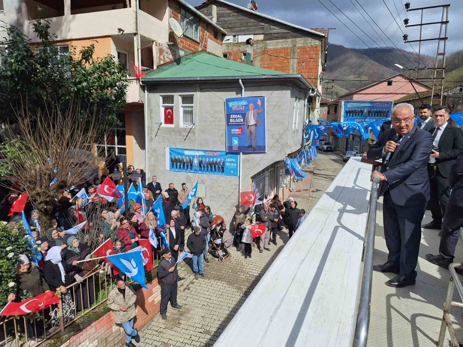 DSP Genel Başkanı Aksakal Alaplı’ya geldi