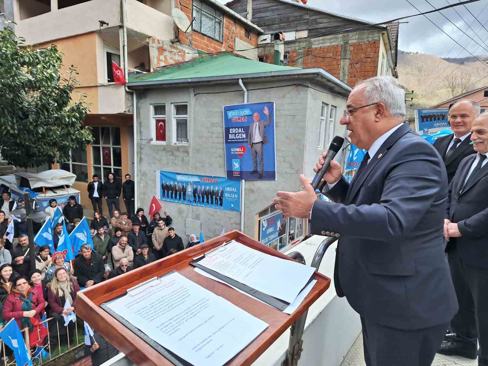 DSP Genel Başkanı Aksakal Alaplı&rsquo;ya geldi
