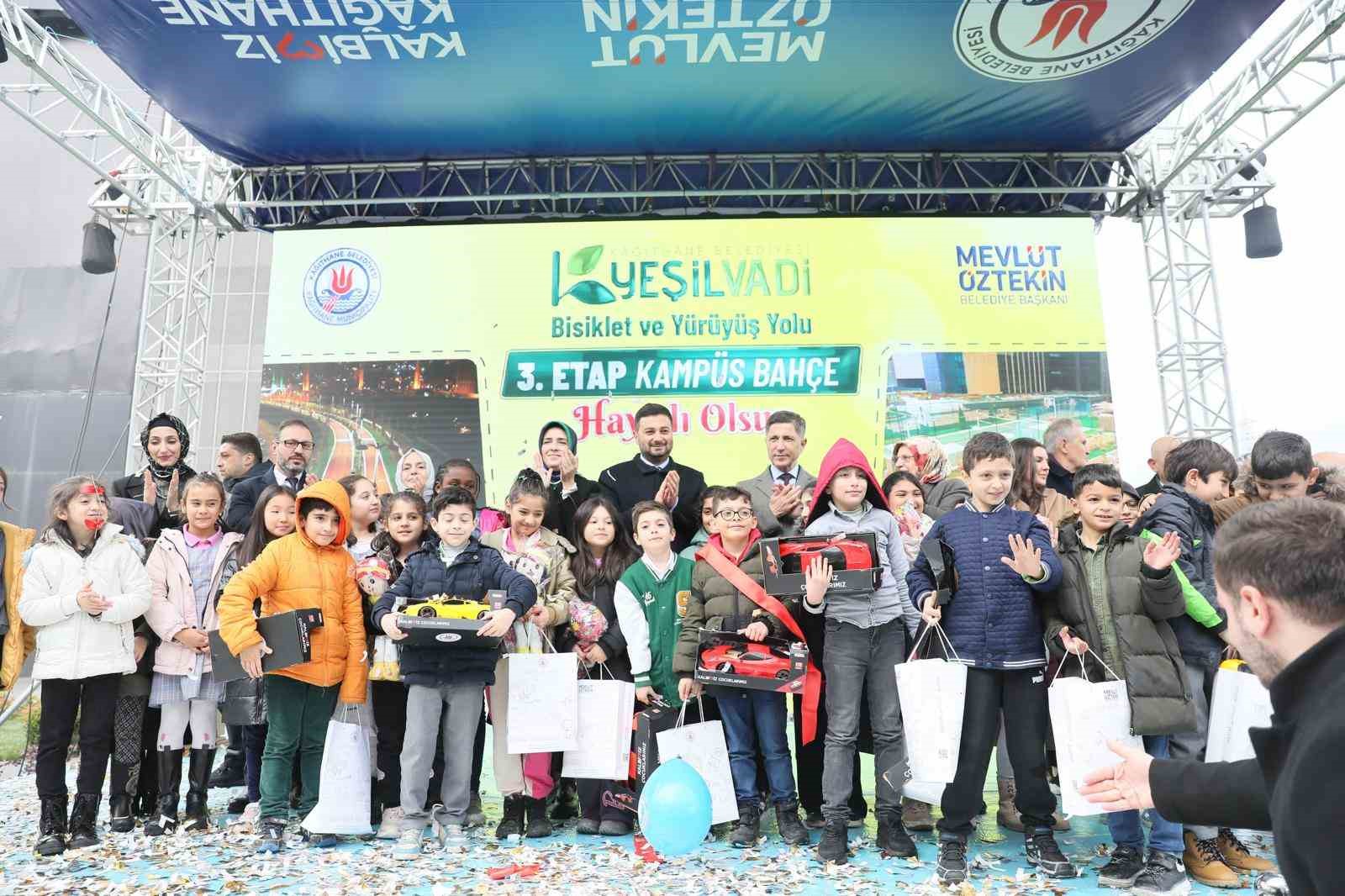 Kağıthane&rsquo;de Yeşil Vadi&rsquo;nin &uuml;&ccedil;&uuml;nc&uuml; etabı ve Kamp&uuml;s Bah&ccedil;e a&ccedil;ıldı
