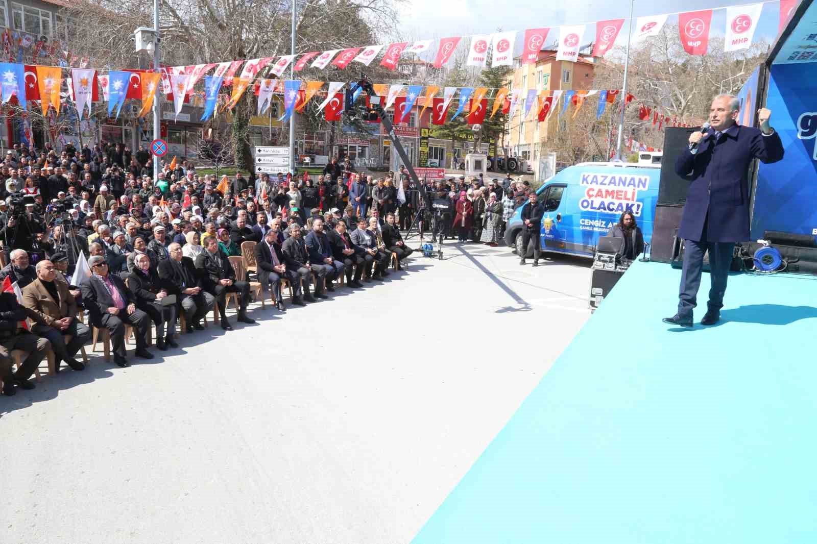 Cumhur İttifakı&rsquo;ndan b&uuml;y&uuml;k &Ccedil;ameli mitingi
