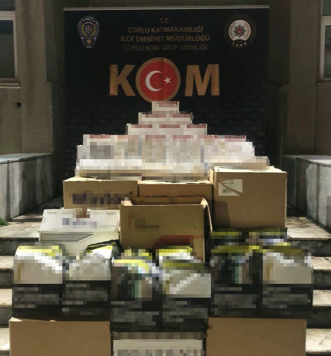 Ka&ccedil;ak sigaraya dev operasyon
