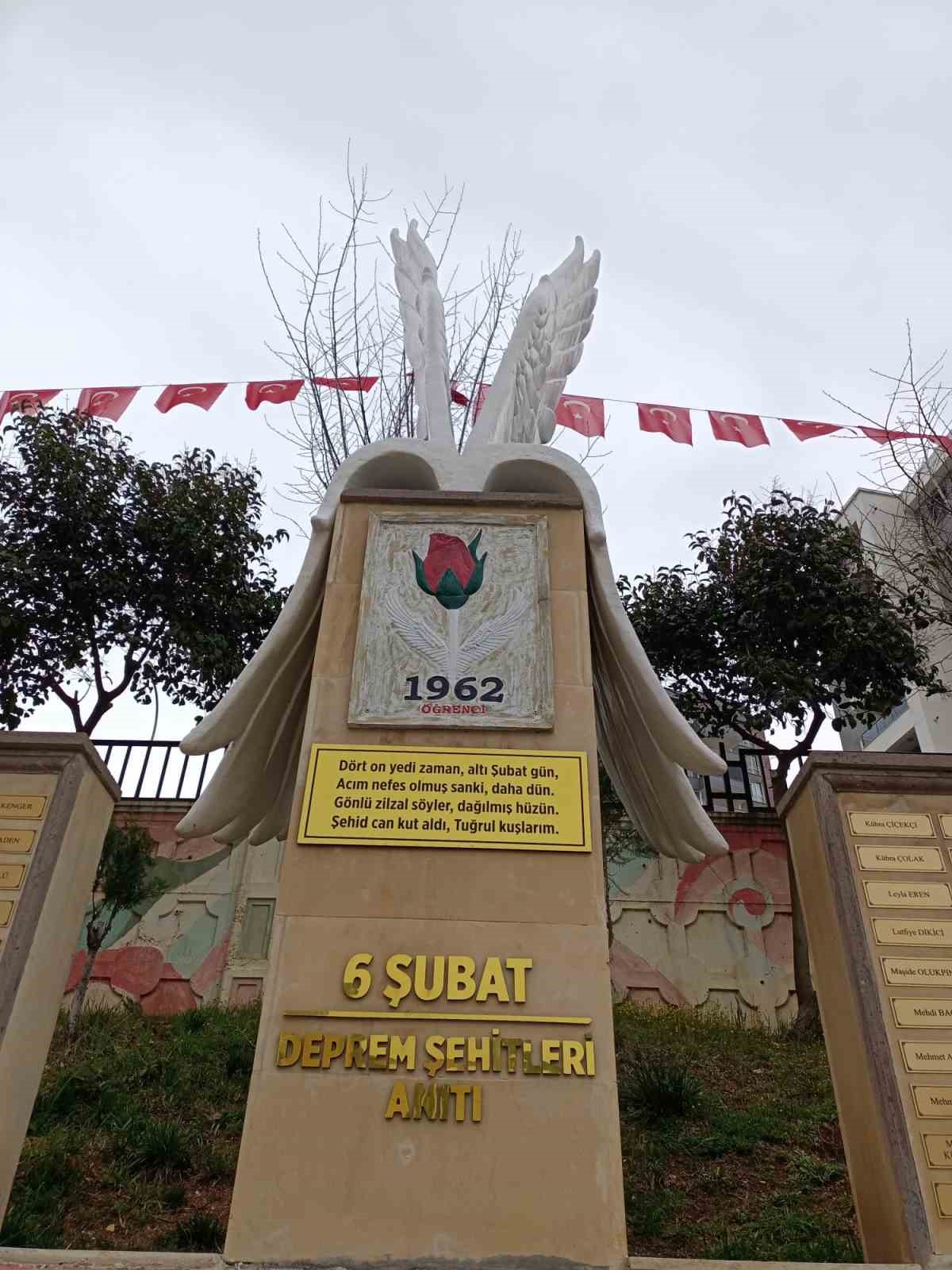 Kahramanmaraş’ta "6 Şubat Deprem Şehitleri Anıtı" yapıldı
