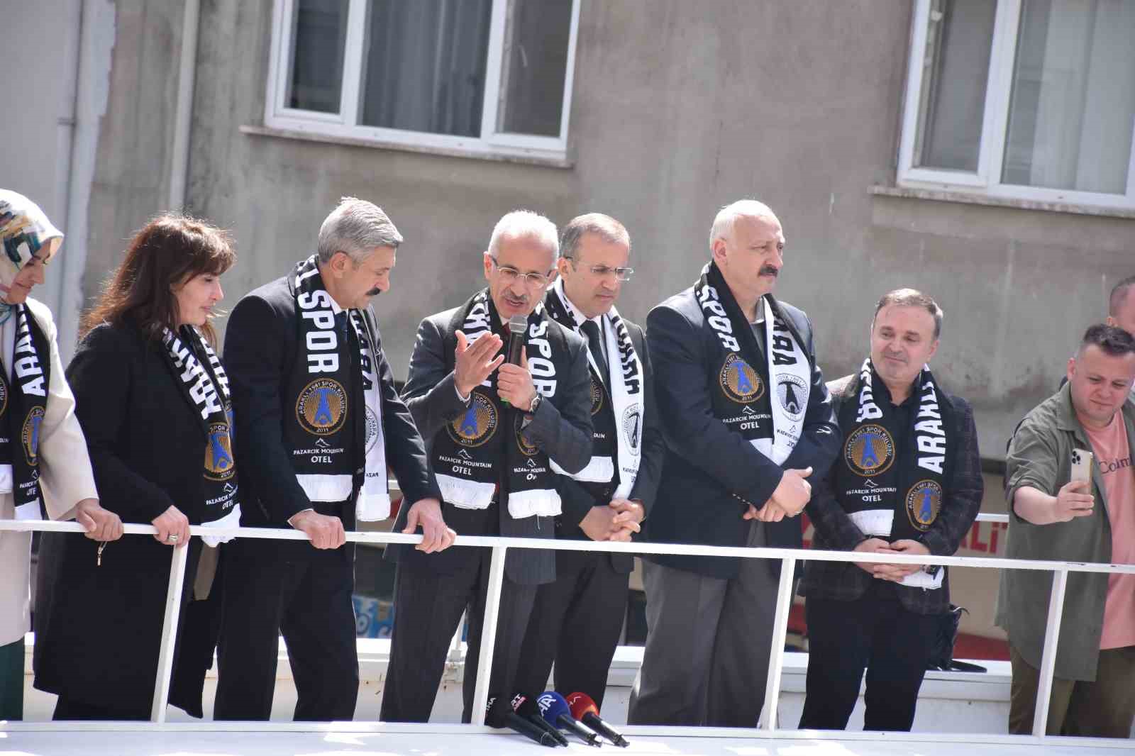 Bakan Abdulkadir Uraloğlu: “Millete hizmet yolunda tamam yok; devam”