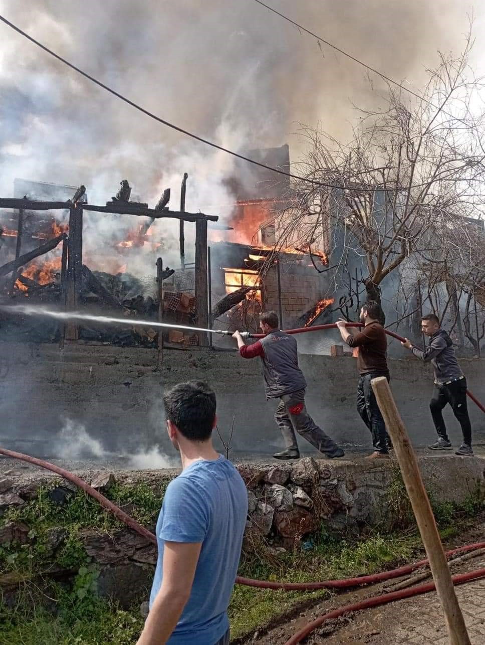Kargı’da yangın: 6 ev yandı