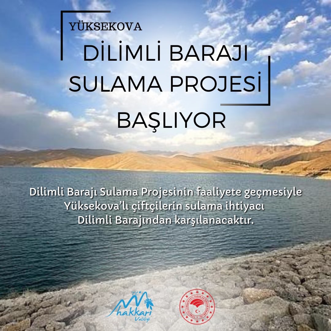 Vali Çelik "Dilimli Barajı 1. Kısım Sulama Projesi ihale edildi"
