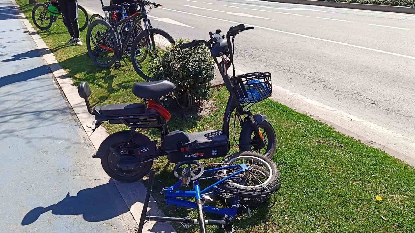 Ordu&rsquo;da bisikletin &ccedil;arptığı kadın yaralandı
