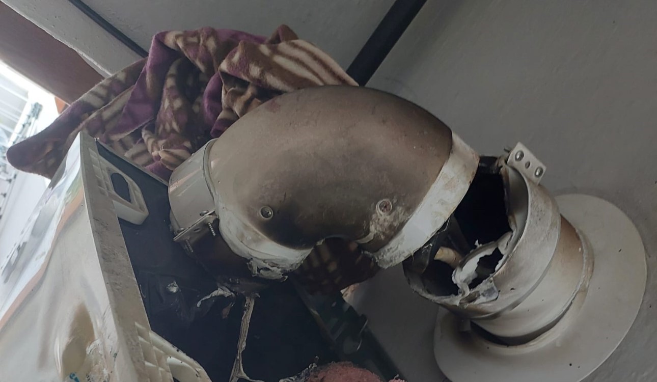 Kombiden çıkan yangın korkuttu