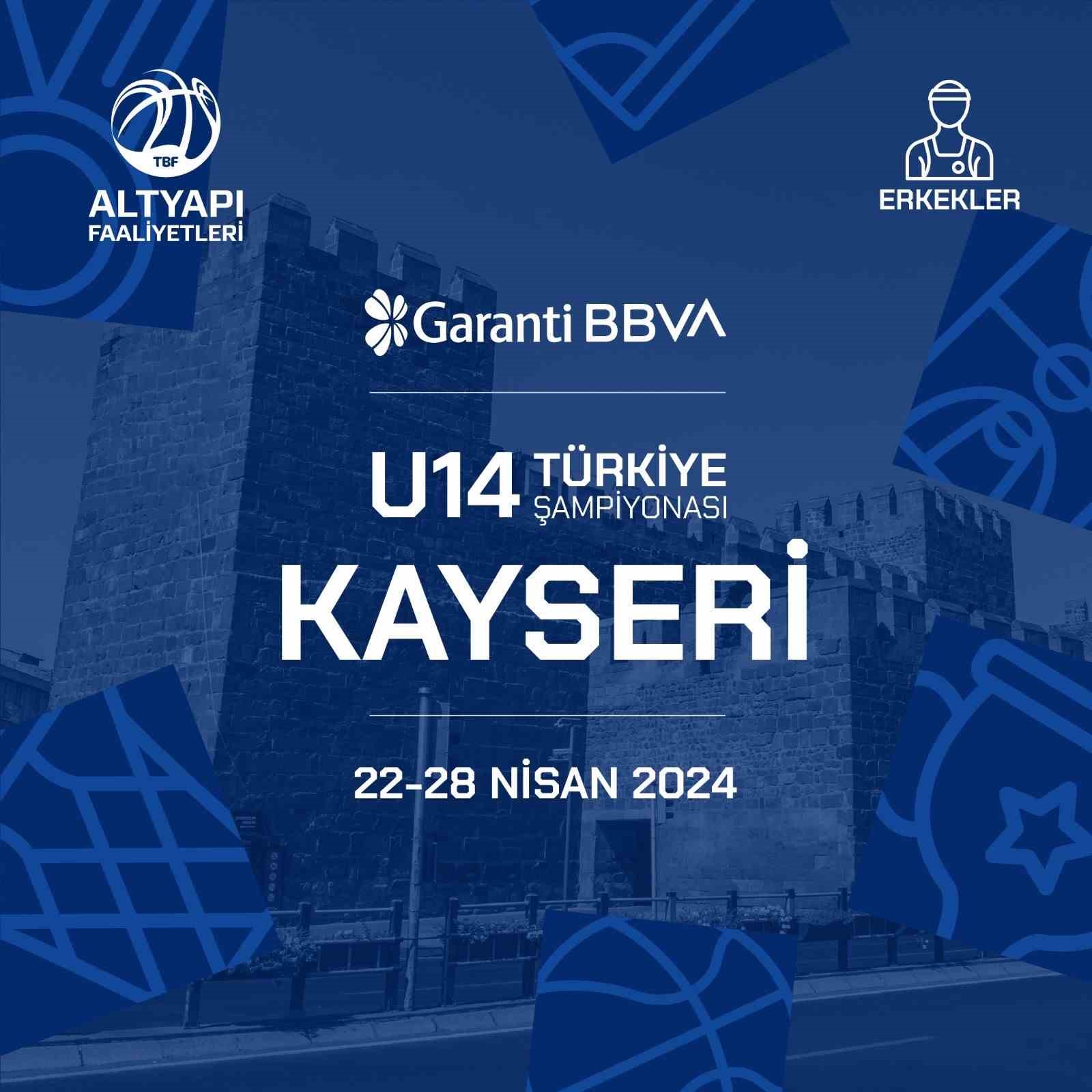 U-14 Türkiye Basketbol Şampiyonası Kayseri’de oynanacak
