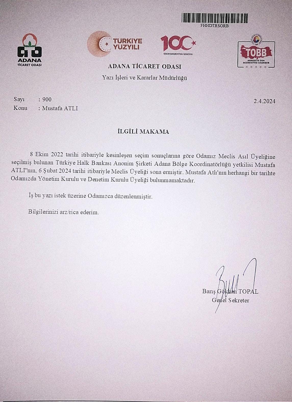 Mustafa Atlı: "Ben bir iş&ccedil;iyim devlet memuru değilim"
