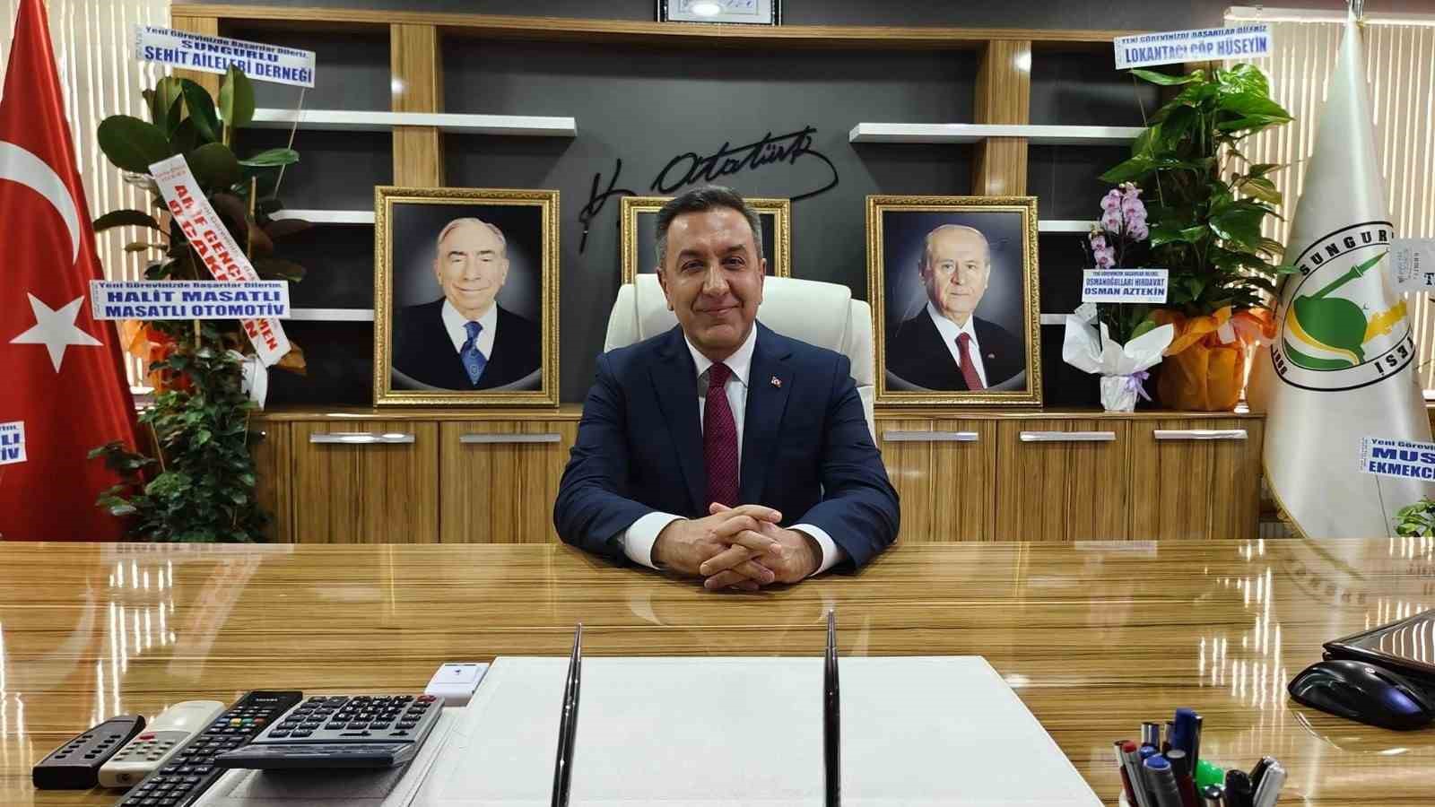 Sungurlu Belediye Başkanı Muhsin Dere, g&ouml;reve başladı
