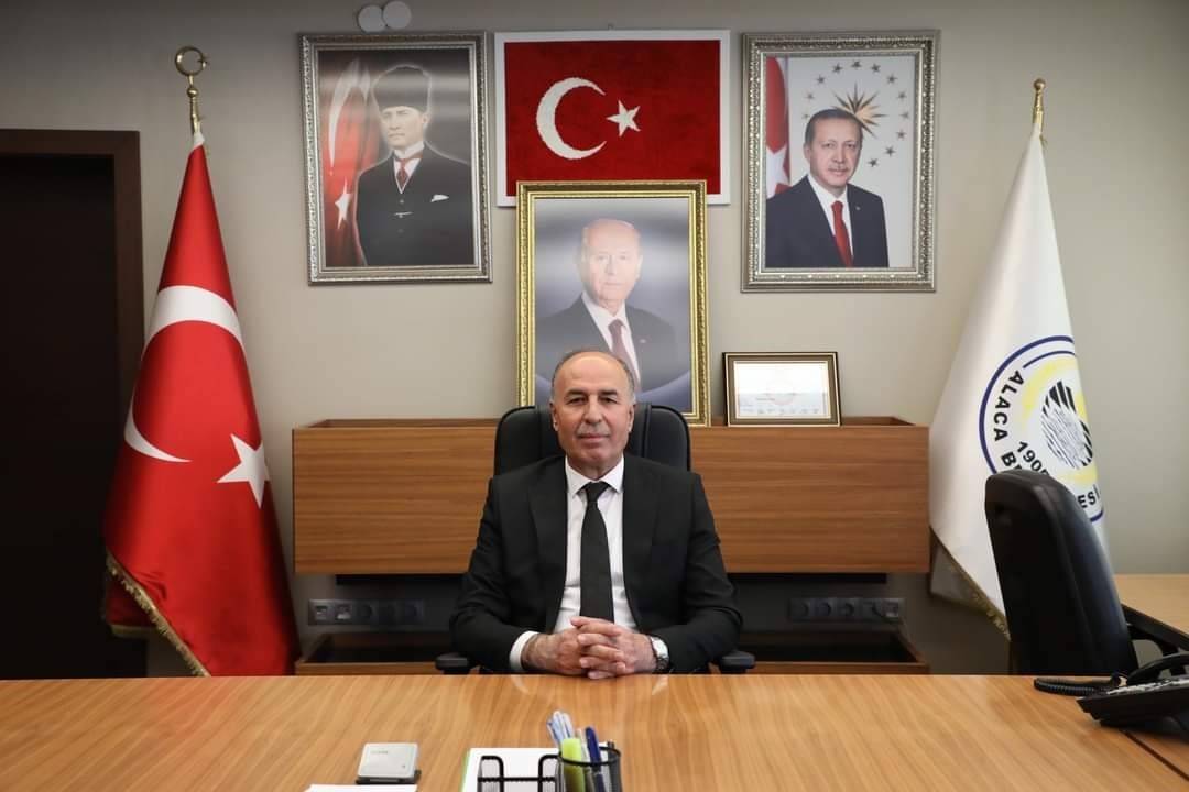 Alaca Belediye Başkanı Şerif Arslan, g&ouml;reve başladı
