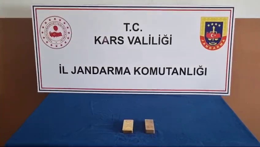 Kars&rsquo;ta jandarmadan ka&ccedil;ak altın operasyonu
