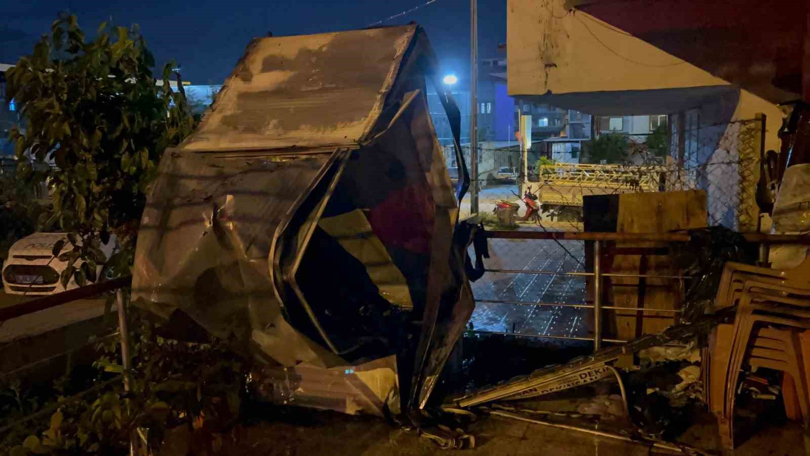 İskenderun’da korkutan yangın