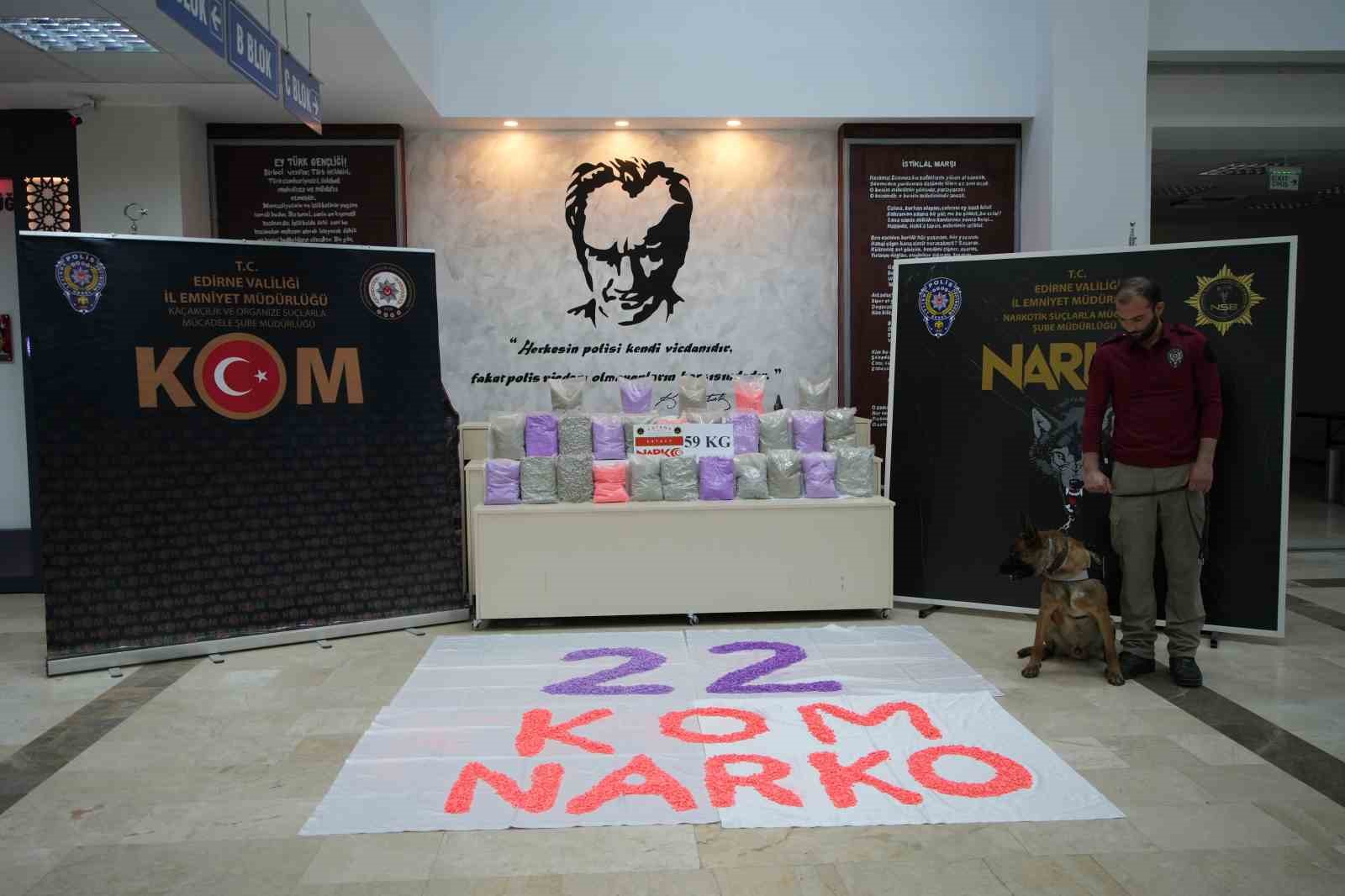 Kapıkule’de 50 milyon liralık uyuşturucu operasyonu